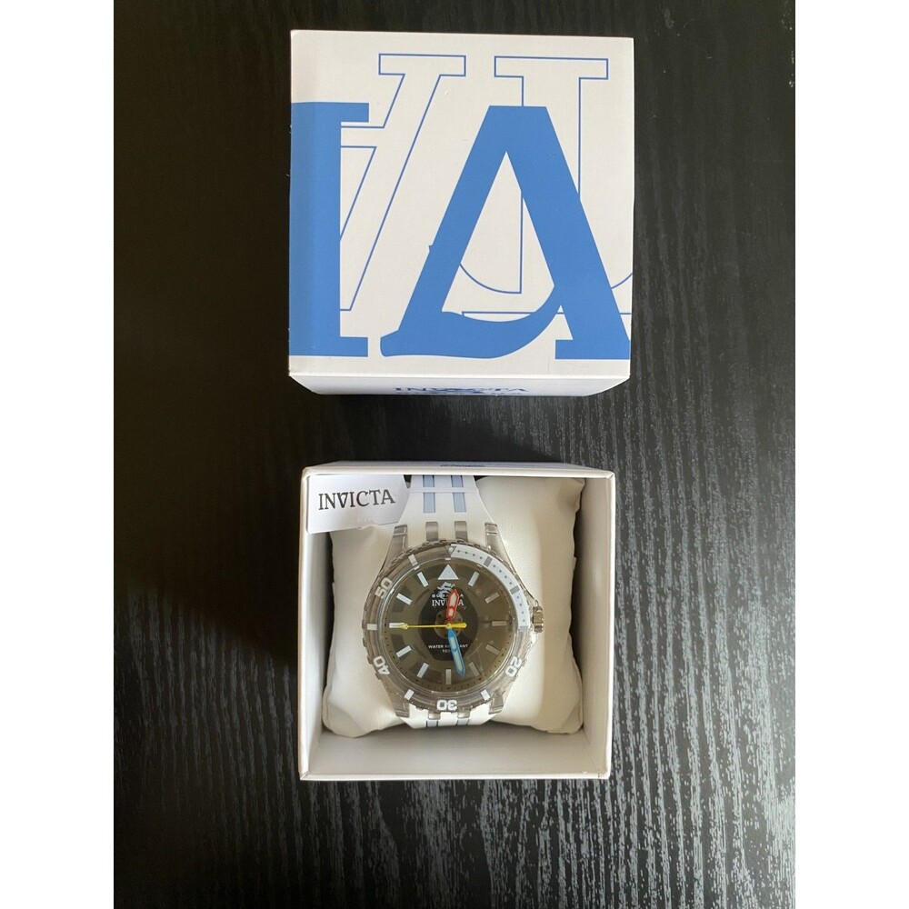 Invicta Men's Watch Subaqua Quartz White and Grey Silicone Rubber Strap 69448